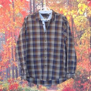 Tommy Hilfiger Plaid Button Down Shirt Size Large